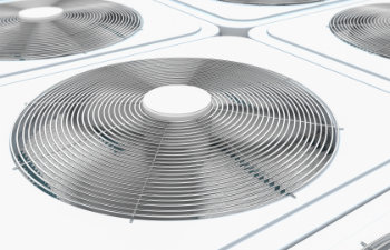 close up view on HVAC